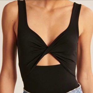 Abercrombie & Fitch Black Cutout Bodysuit